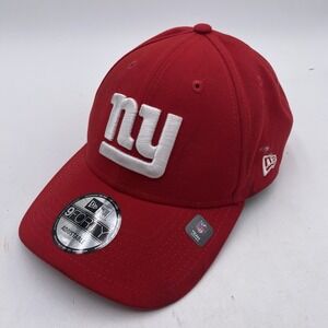 New York Giants Red Hat New Era 9Forty Adjustable strapback Cleaned VGC